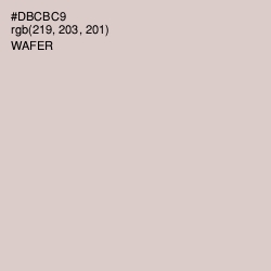#DBCBC9 - Wafer Color Image