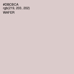 #DBCBCA - Wafer Color Image