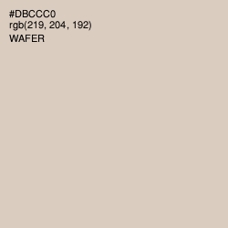 #DBCCC0 - Wafer Color Image