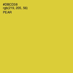 #DBCD38 - Pear Color Image