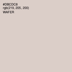 #DBCDC8 - Wafer Color Image