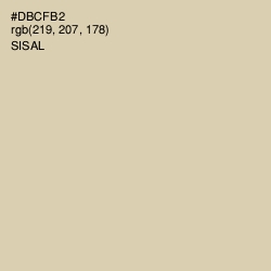 #DBCFB2 - Sisal Color Image