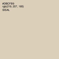 #DBCFB9 - Sisal Color Image