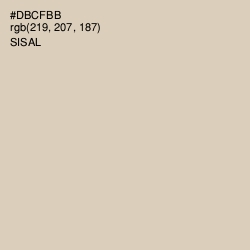 #DBCFBB - Sisal Color Image