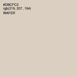 #DBCFC2 - Wafer Color Image