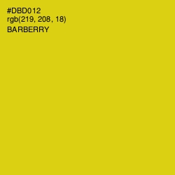 #DBD012 - Barberry Color Image