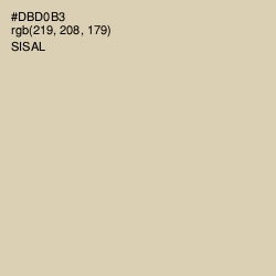 #DBD0B3 - Sisal Color Image