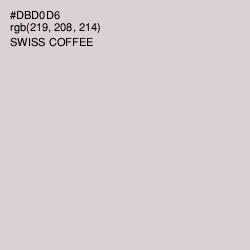 #DBD0D6 - Swiss Coffee Color Image