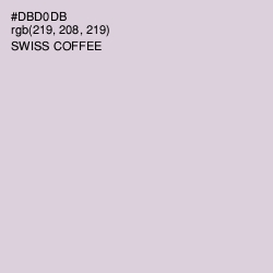 #DBD0DB - Swiss Coffee Color Image