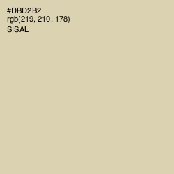 #DBD2B2 - Sisal Color Image