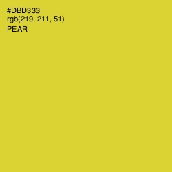 #DBD333 - Pear Color Image