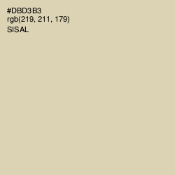 #DBD3B3 - Sisal Color Image