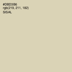 #DBD3B6 - Sisal Color Image