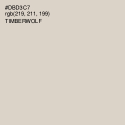 #DBD3C7 - Timberwolf Color Image