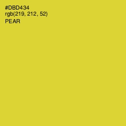 #DBD434 - Pear Color Image