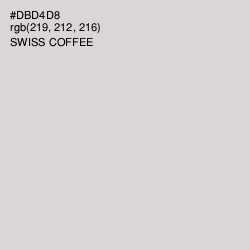 #DBD4D8 - Swiss Coffee Color Image