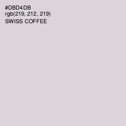 #DBD4DB - Swiss Coffee Color Image