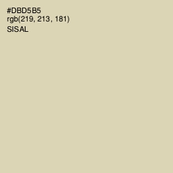 #DBD5B5 - Sisal Color Image