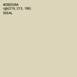 #DBD5BA - Sisal Color Image