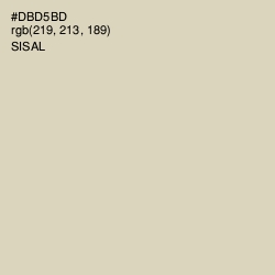 #DBD5BD - Sisal Color Image