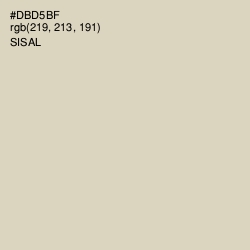 #DBD5BF - Sisal Color Image