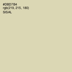 #DBD7B4 - Sisal Color Image