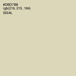 #DBD7B8 - Sisal Color Image