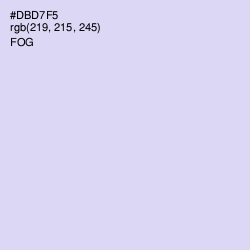 #DBD7F5 - Fog Color Image