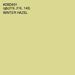 #DBD891 - Winter Hazel Color Image