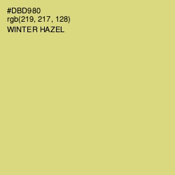#DBD980 - Winter Hazel Color Image