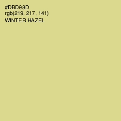 #DBD98D - Winter Hazel Color Image