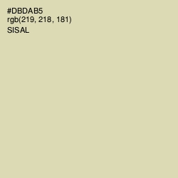 #DBDAB5 - Sisal Color Image