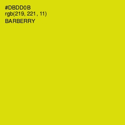 #DBDD0B - Barberry Color Image