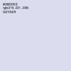 #DBDDEE - Geyser Color Image