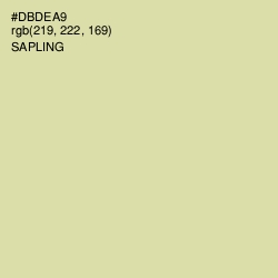 #DBDEA9 - Sapling Color Image