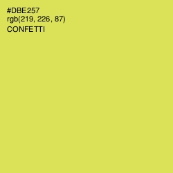 #DBE257 - Confetti Color Image