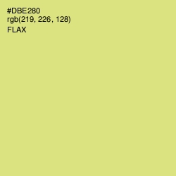 #DBE280 - Flax Color Image