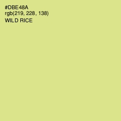 #DBE48A - Wild Rice Color Image