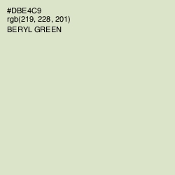 #DBE4C9 - Beryl Green Color Image