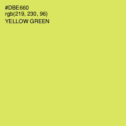 #DBE660 - Yellow Green Color Image