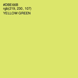 #DBE66B - Yellow Green Color Image