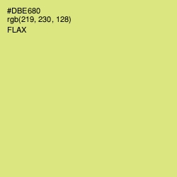 #DBE680 - Flax Color Image