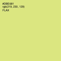 #DBE681 - Flax Color Image