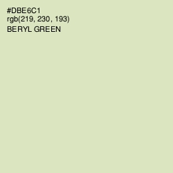 #DBE6C1 - Beryl Green Color Image