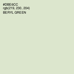 #DBE6CC - Beryl Green Color Image