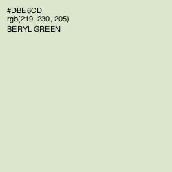 #DBE6CD - Beryl Green Color Image