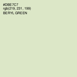 #DBE7C7 - Beryl Green Color Image