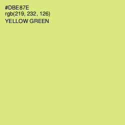 #DBE87E - Yellow Green Color Image