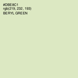 #DBE8C1 - Beryl Green Color Image