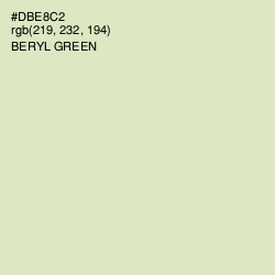 #DBE8C2 - Beryl Green Color Image